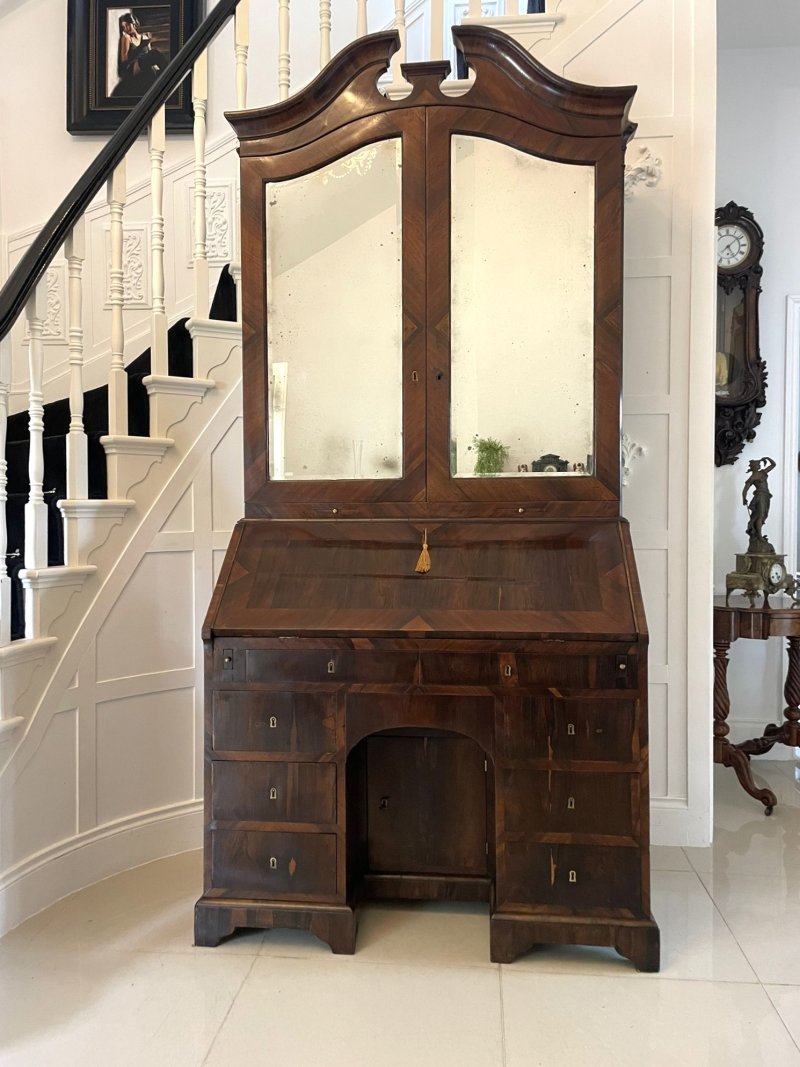 Antique 18th Century Rosewood Bureau Bookcase